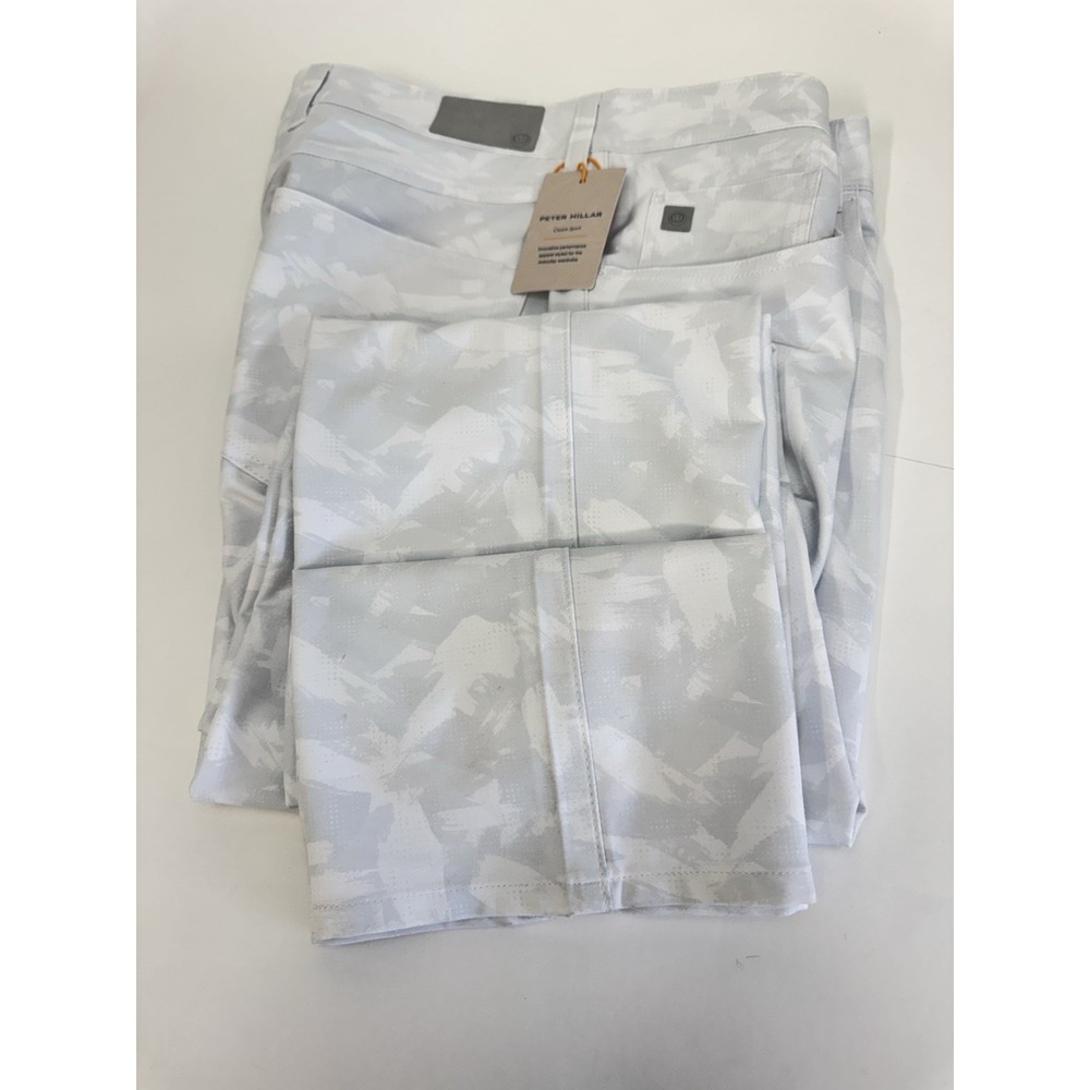 NWT Peter Millar EB66 Brushstroke Camo Five-Pocket Pants BRI Grey 30x32 $170